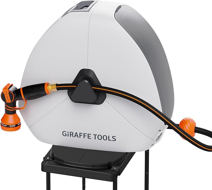Giraffe Tools Retractable Heavy Duty Hose Reel, 1/2" x 130FT Automatic Rewind by GiraffeTools