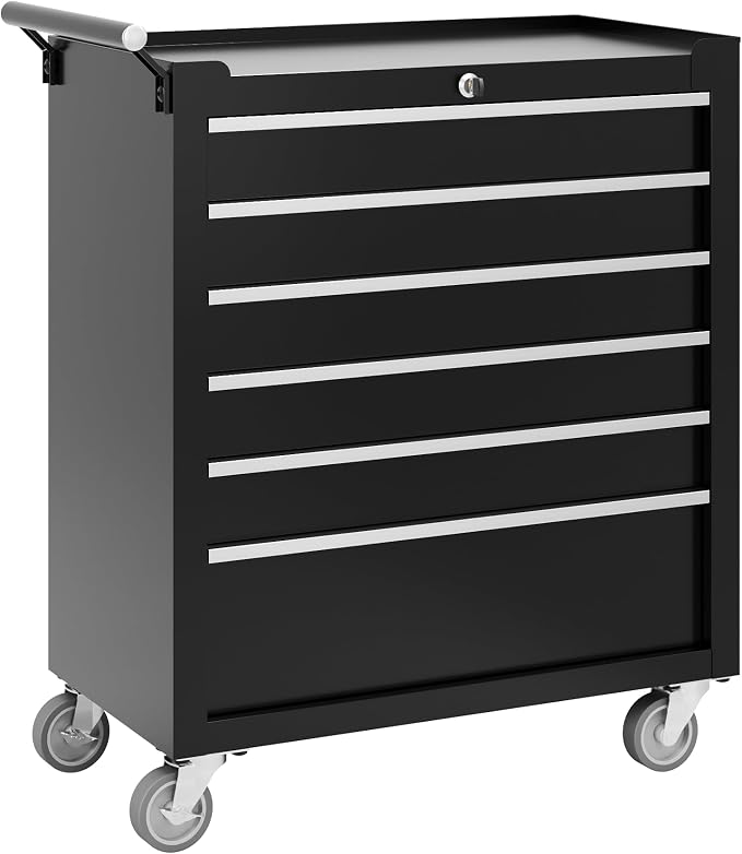 Garvee Rolling Tool Chest, 6 Drawers Tool Storage Cabinet, Toolbox by Garvee