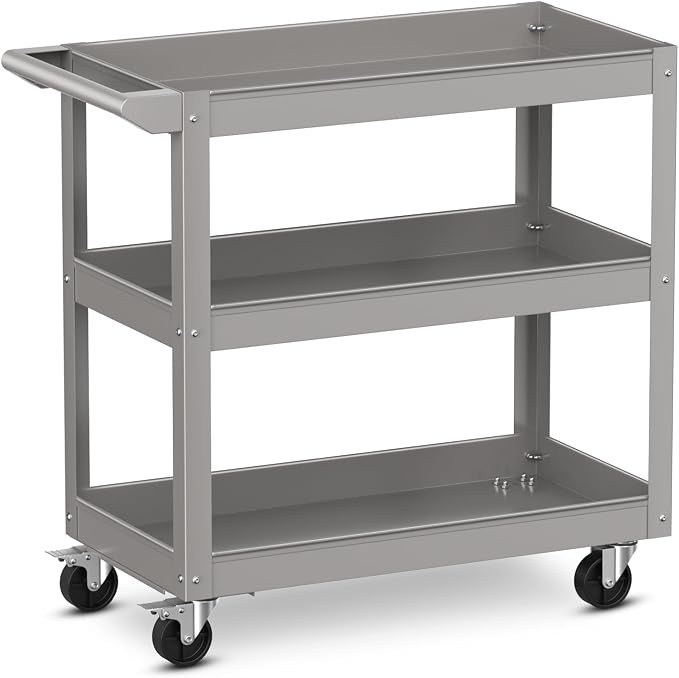 Goplus 3-Layer Service Utility Cart, Heavy Duty Unity Cart - Image 9