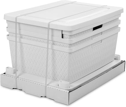 Wide 3 Drawer Storage Unit, Easy Assembly Tool-Free, Removable Decorative - Image 4
