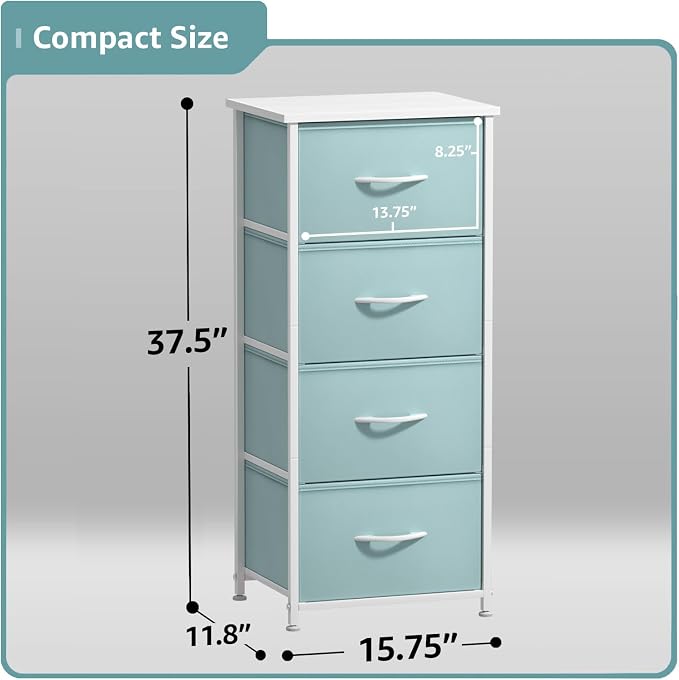 Sorbus Dresser Storage Tower, Organizer Drawers - Image 3