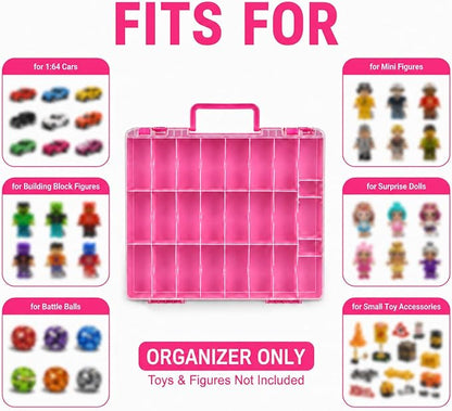 Toy Car Storage Case for Hot Wheels for Matchbox Cars, 48-Slot Organizer | - Image 2