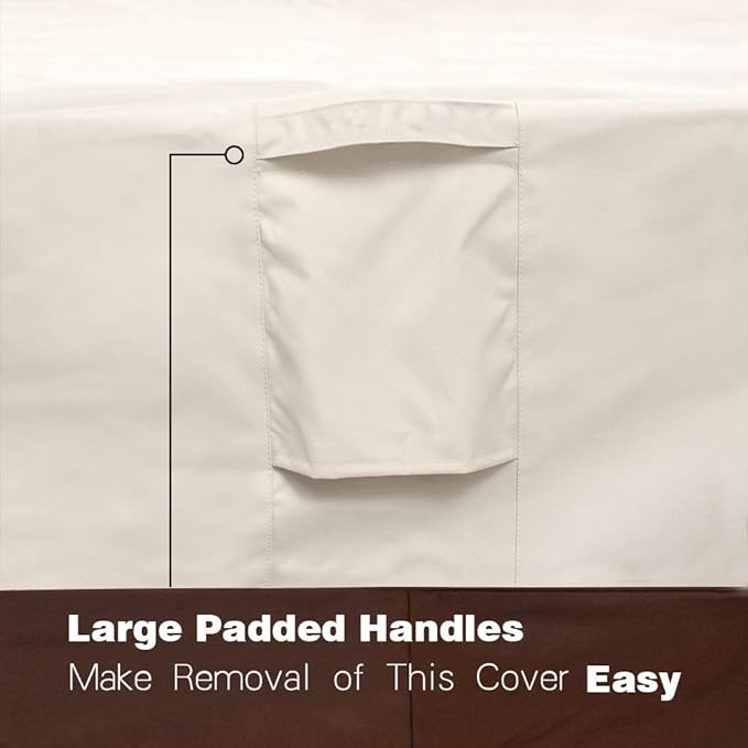 VAILGE 2-Seater Heavy Duty Patio Deep Bench Loveseat Cover, 100% Waterproof - Image 5