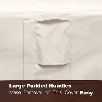 VAILGE 2-Seater Heavy Duty Patio Deep Bench Loveseat Cover, 100% Waterproof - Image 5