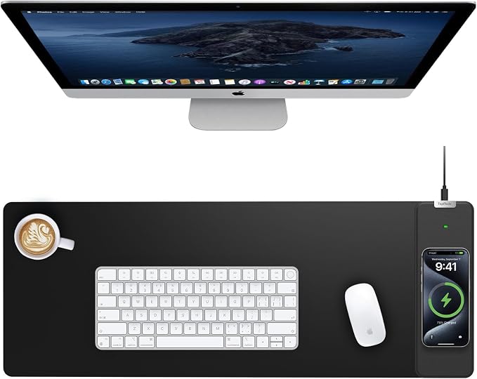 TopMade Wireless Charging Mouse Pad, 31.5"x11.81" XL Large Gaming Mousepad by TopmadeProduct-Ordernow