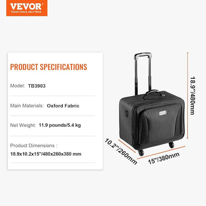 VEVOR Makeup Train Case Professional Makeup Storage Organizer Box Make Up - Image 7