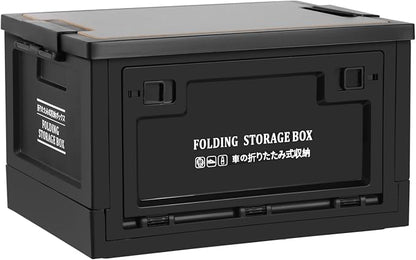 Collapsible Storage Bins with Lids, Portable Foldable Box with 2 Side Doors by Unknown