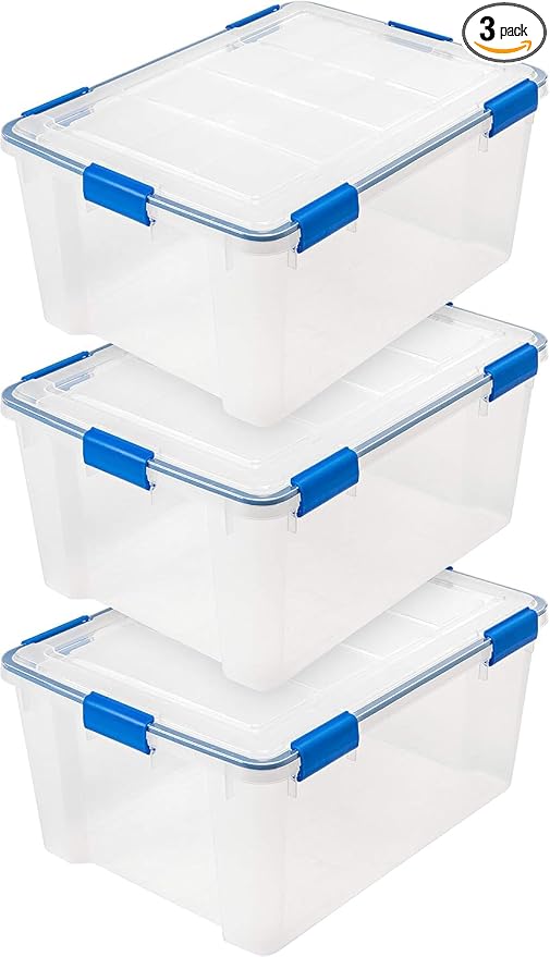 IRIS USA 3-Pack 60 Qt Storage Bins by IRISUSA