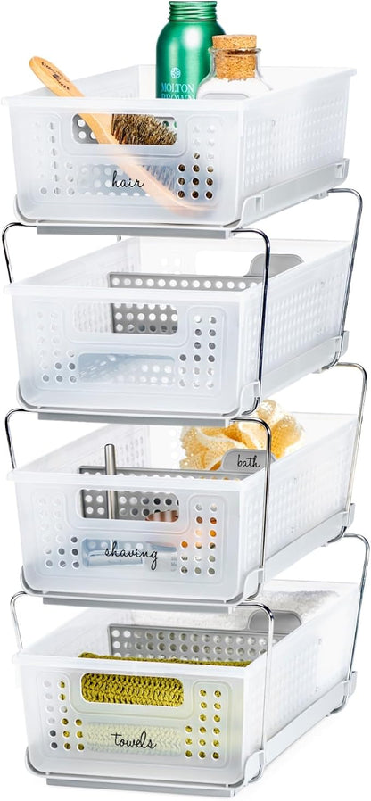 madesmart 2 Tier Organizer, Under Cabinet Storage - Image 5