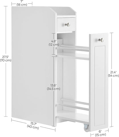 VASAGLE Slim Storage Cabinet, Narrow Storage Organizer - Image 3