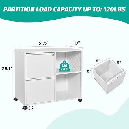 SISESOL 2 Drawer File Cabinet - Image 3