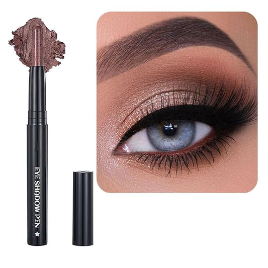Caramel Eyeshadow Stick Makeup, Cream Shimmer Eye Shadow Pencil, Hypoallergenic by SAUBZEAN