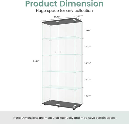 Beauty4U Glass Display Cabinet - Image 2