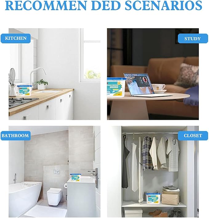 CANAGER Fresh Scent Moisture Absorber Box, Odor Eliminator and Dehumidifier - Image 7