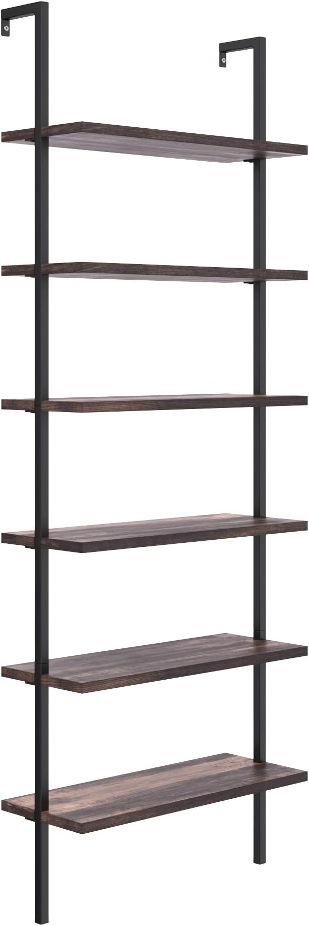 Nathan James Theo 6-Shelf Tall Bookcase, Wall Mount Bookshelf - Image 7