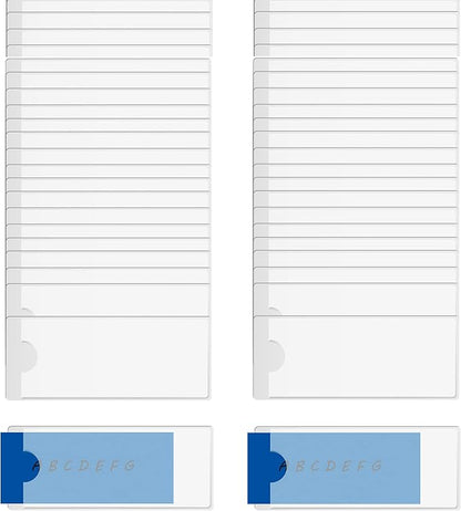 100 Pack Index Card Pockets Label Holders Self Adhesive Index Label Pockets by VSHZXFH