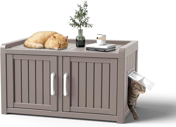 ROJIK Shoe Cabinet Waterproof UV-Resistant, Storage Bench Indoor Outdoor by ROJIK