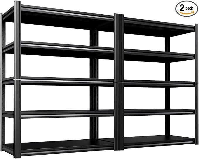 2-Pack Heavy Duty Garage Shelving by CreatingaComfortableLiving