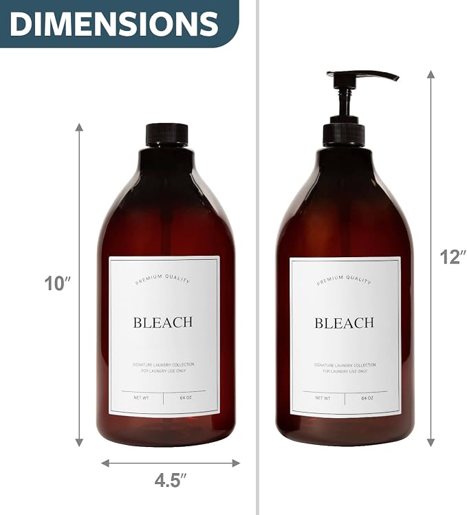 Calindiana Modern Farmhouse Bleach Liquid Laundry Detergent Dispenser - Image 3