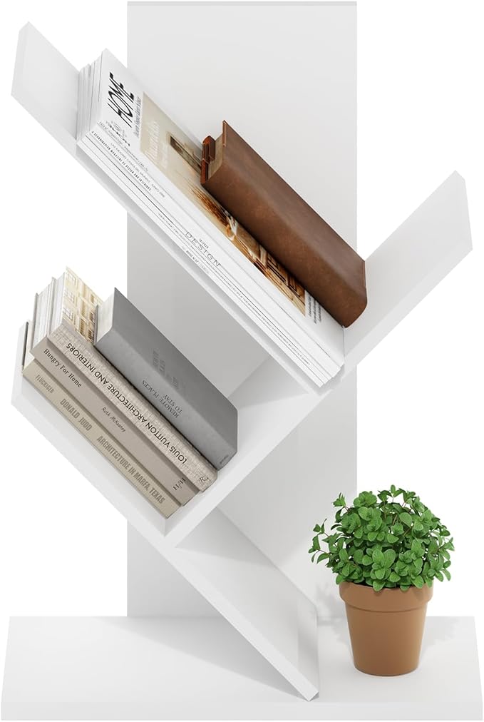 Furinno Tree Book Shelf, 3-Tier Bookshelf, Tree Bookcase - Image 6