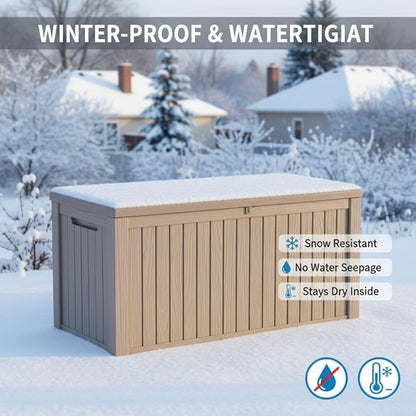 210 Gallon Outdoor Storage Bench Waterproof - Image 2