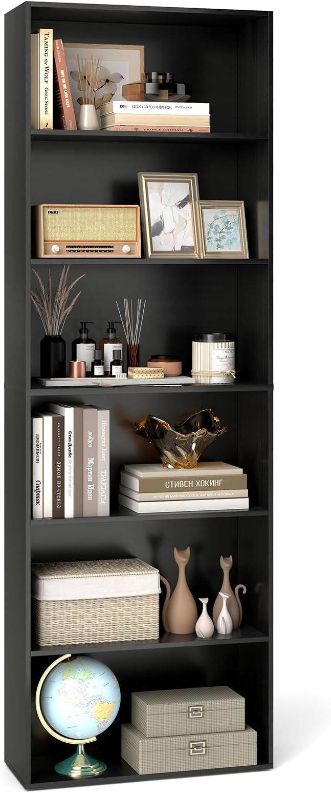 Tangkula 6-Tier Bookcase, 70” Tall Freestanding Bookshelf by TANGKULA
