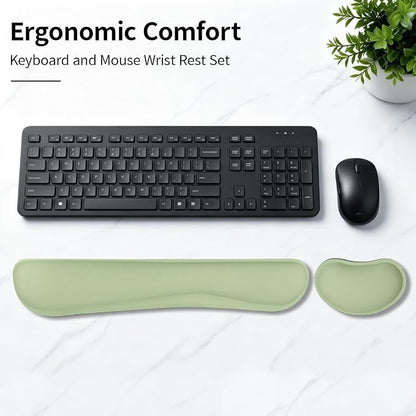 Bloss 2 Green Wrist Rest for Mouse & Keyboard, Ergonomic Wrist Support | Soft - Image 2