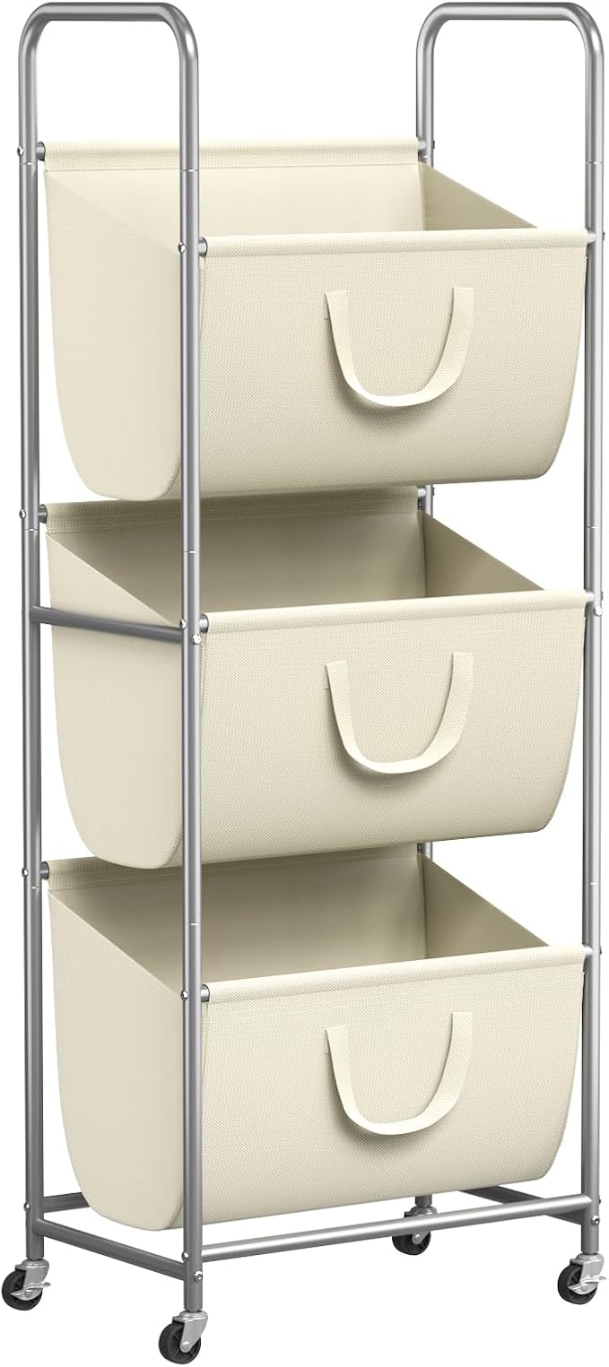 ELYKEN 120L Vertical Rolling Laundry Hamper by ELYKEN