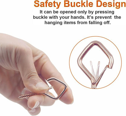 20PCS Eye Screw Hooks for Hanging Heavy Duty - Image 4