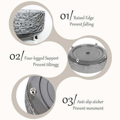CECOLIC 360° Rotating Makeup Organizer, Spinning Skincare Cosmetics Storage - Image 3