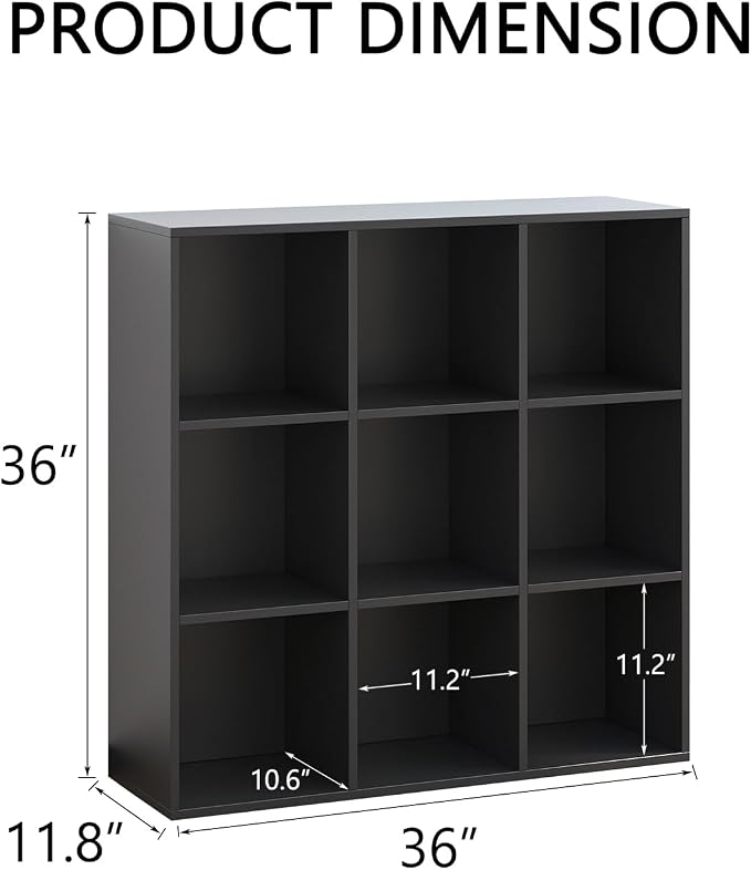 Wooden 9 Cube Storage Organizer - Image 2