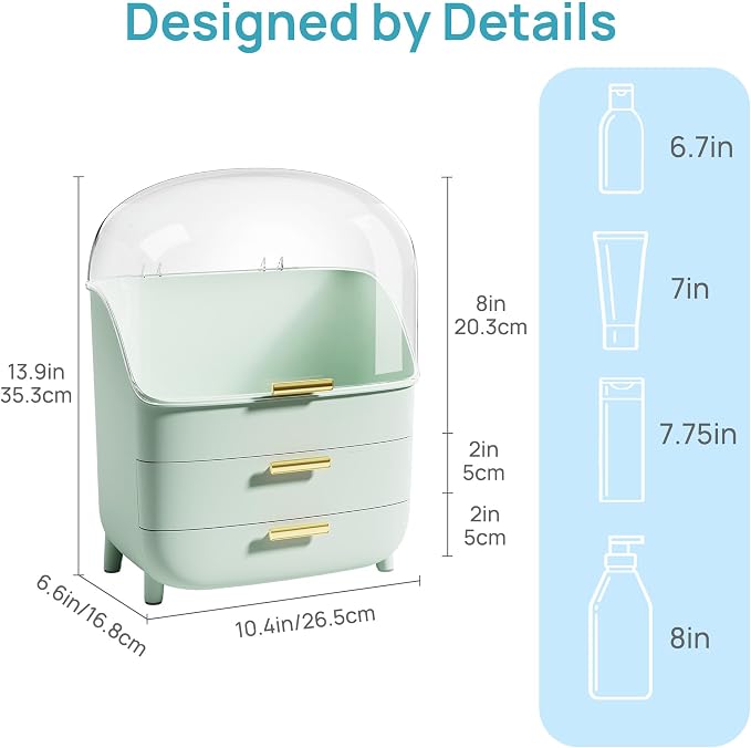 Vtopmart 3-Tier Skincare Makeup Organizer - Image 4