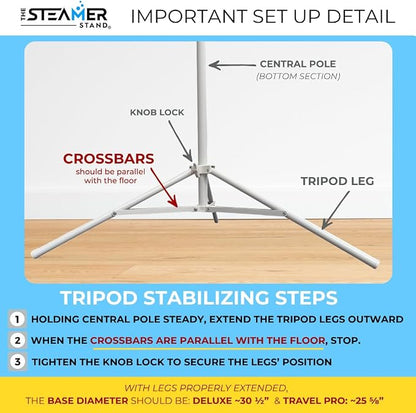 Travel Pro | Adjustable Standing Garment Steaming Rack - Image 6