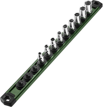 WORKPRO Magnetic Socket Organizer, 1/4-Inch Drive Aluminum Alloy Socket Rail - Image 9