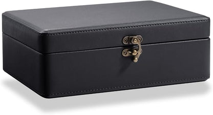 LAMOTI 2-Layer Jewelry Box for Women, Floating Effect Leather Jewelry Organizer by LaMOTI