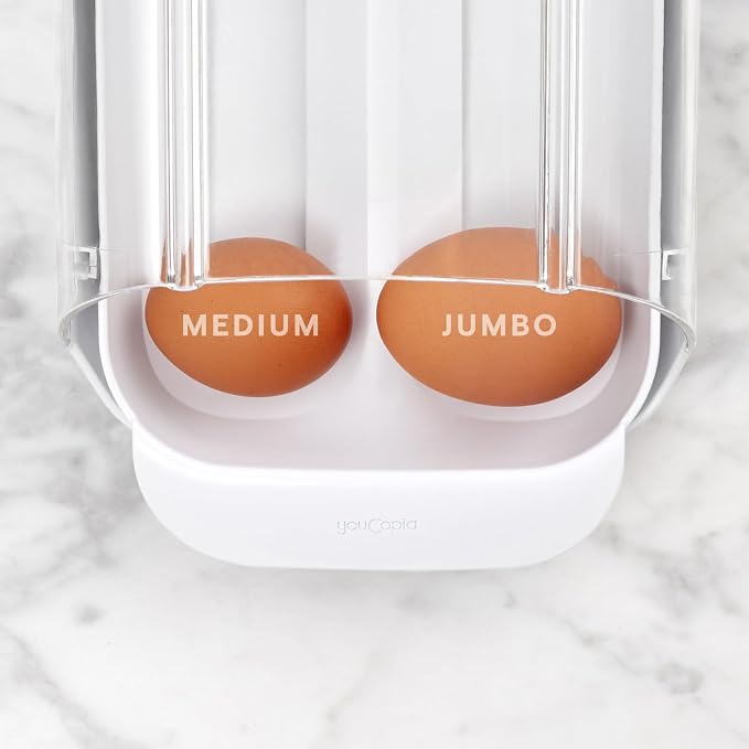 YouCopia FridgeView Rolling Egg Holder, BPA-Free Stackable Eggs Organizer - Image 6