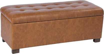 HomePop 46" Tufted Storage Bench - Image 7