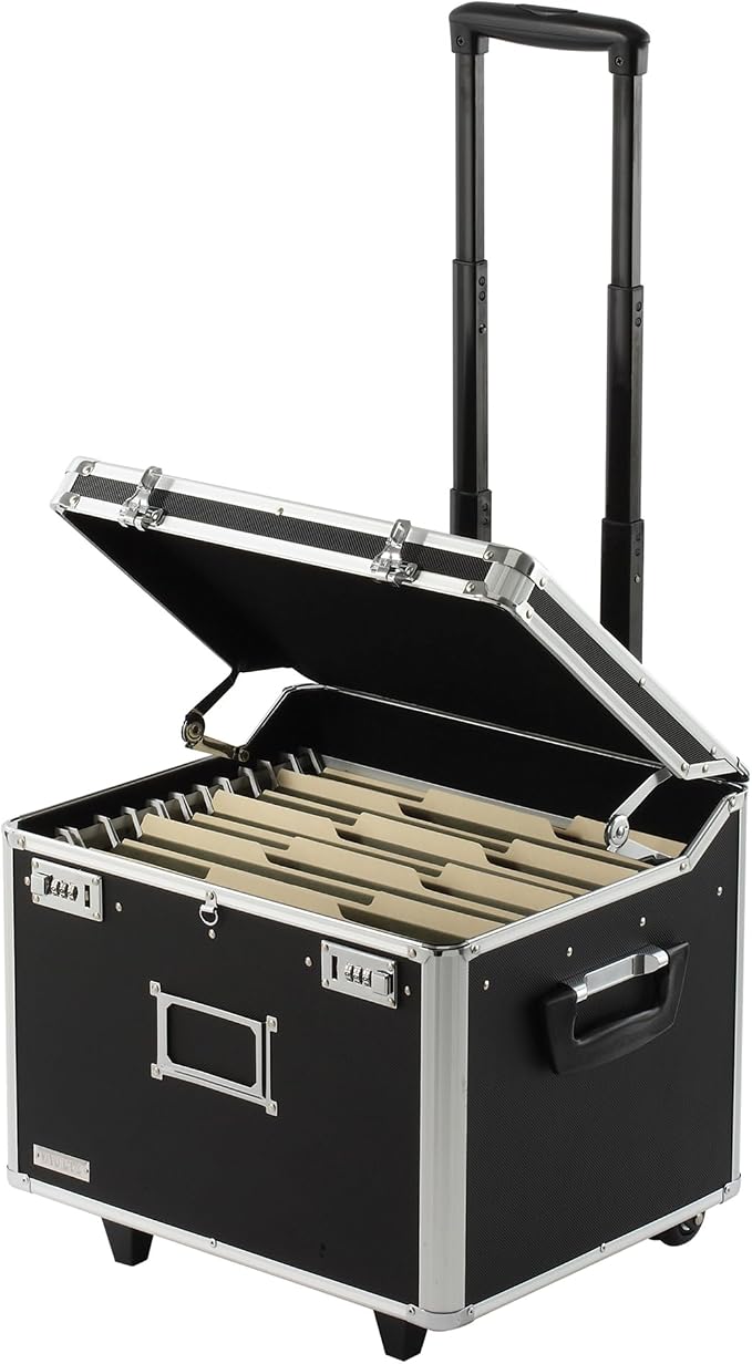 Vaultz Portable File Box with Handle by Vaultz