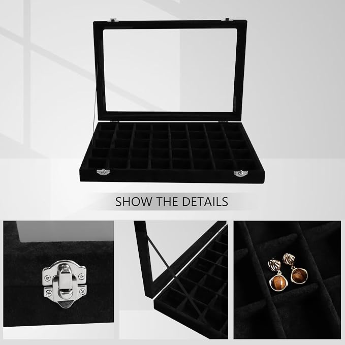 Wudygirl 40 Grid Jewelry Organizer Tray - Image 5