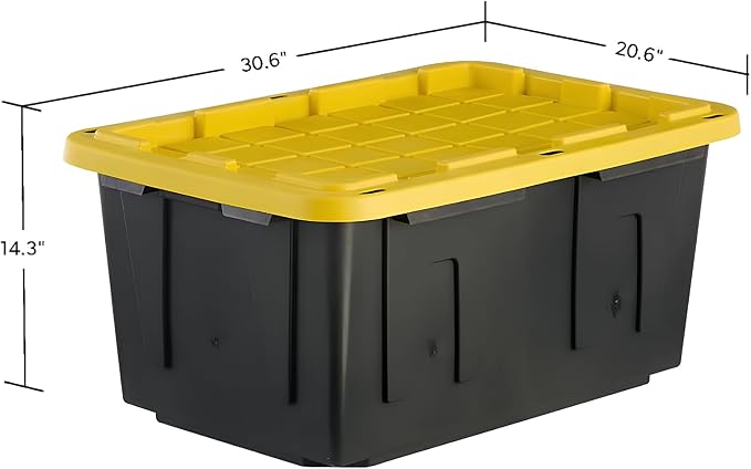 12-Pack Heavy Duty Storage Totes - Image 3