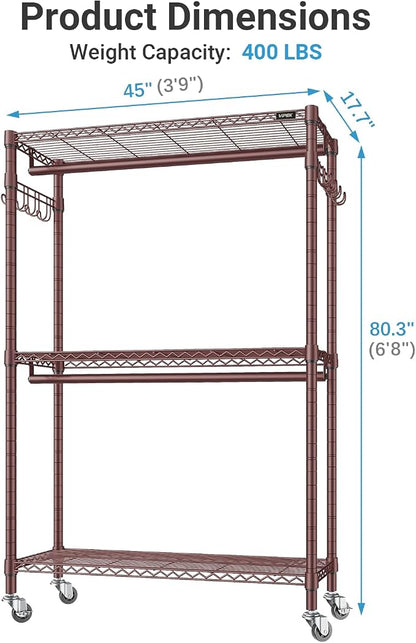 VIPEK R2 Plus Rolling Clothes Rack - Image 6