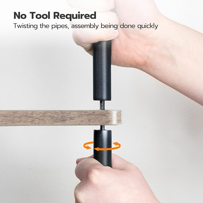 HOOBRO Corner Shelf Stand, Industrial 6-Tier Corner Bookshelf - Image 5