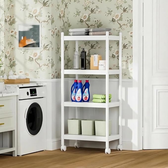 VETALLO 4 Tier White Metal Shelving | - Image 4