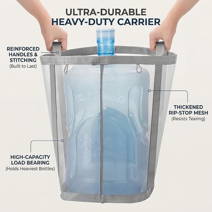 Wall-Mounted Foldable Laundry Basket, 41L Mesh Hamper, Beach & Camping. - Image 4