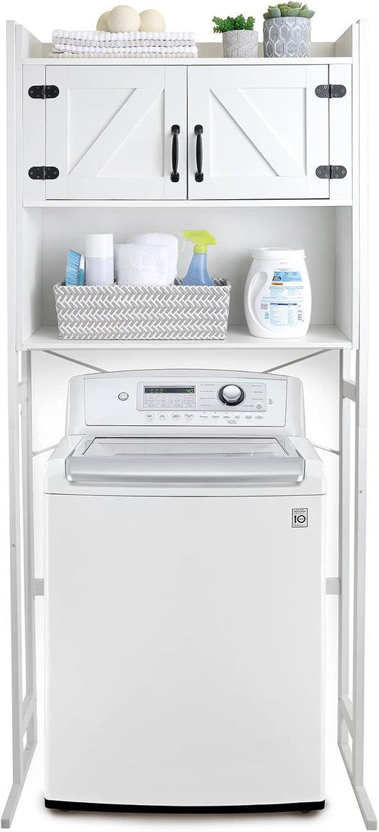 Over The Washer or Over The Toilet Storage Cabinet w/Height Adjustable Shelf by Stephan+Roberts