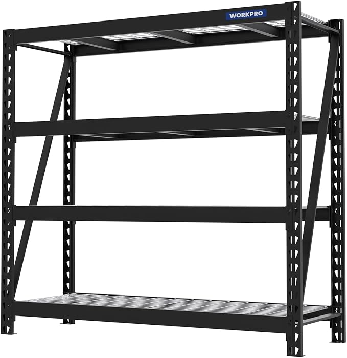 WORKPRO Garage Shelving, 7200 LBS Load, Heavy Duty Metal Shelves by WORKPRO