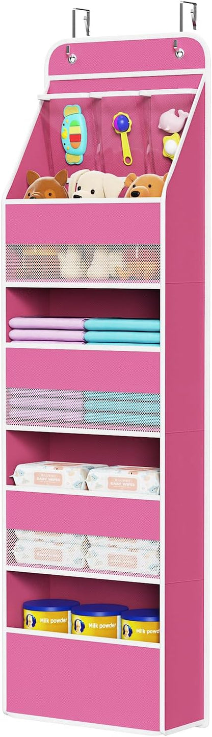 Univivi 5-Shelf Fabric Door Storage Over Door Hanging Organizer by Univivi