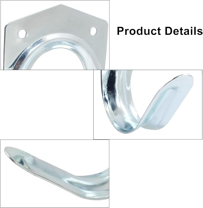 10 Pack Tool Storage Hooks Wall Mounted | Double Tool Storage Hangers, Mop - Image 3