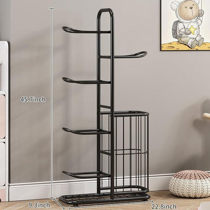 Sports Ball Storage Rack | Adjustable Vertical Stand - Image 7
