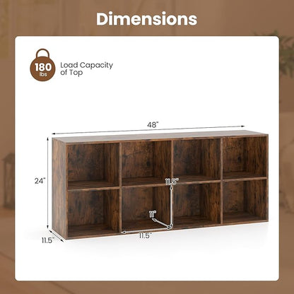 Giantex 8-Cube Bookcase, Floor Standing Bookshelf - Image 3